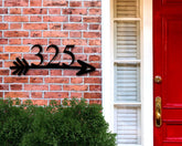 Custom Metal Address Sign Address Plaque Metal Address Numbers Address Arrow Sign Front Porch Metal Signaddress Signs For House Decorations